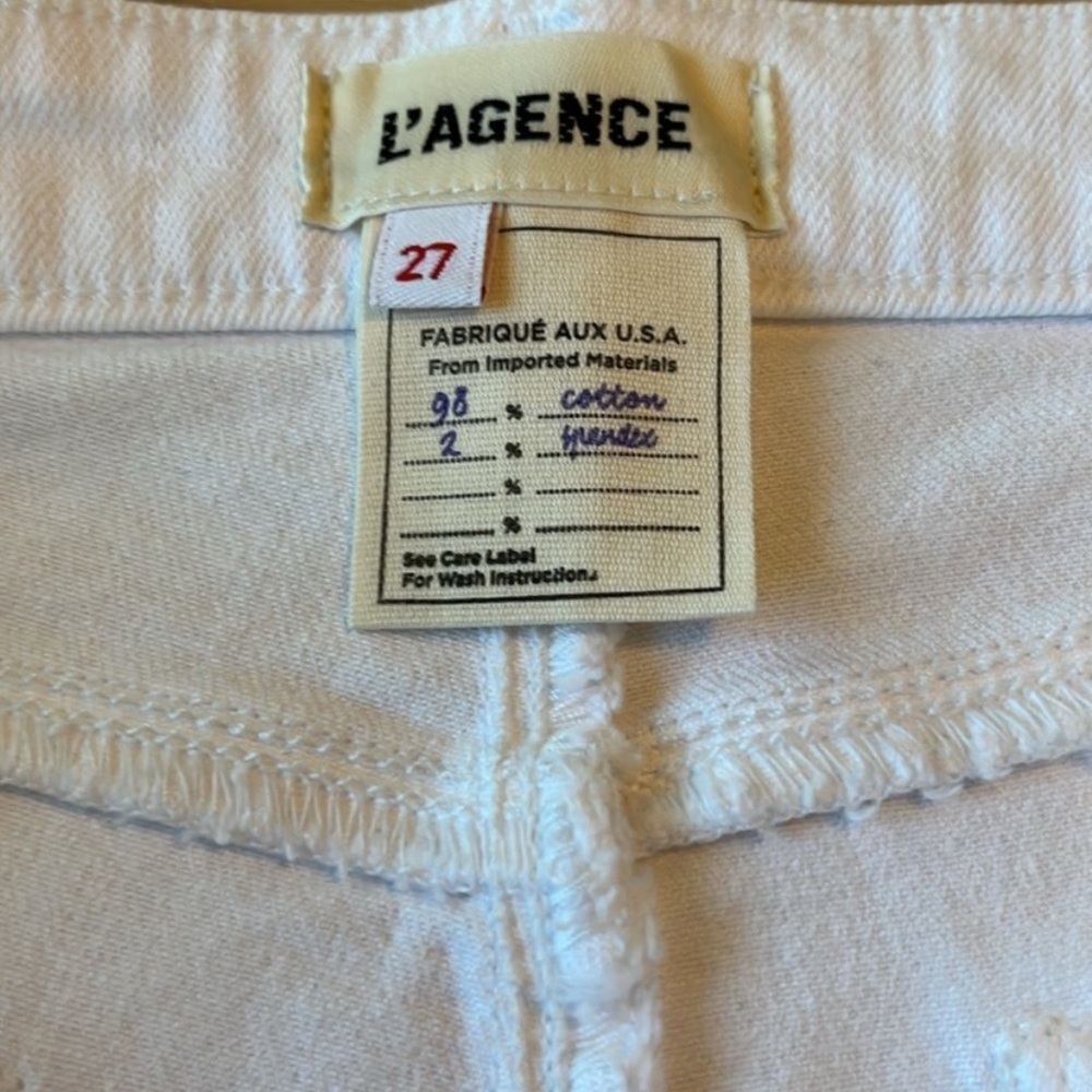 NWT L’Agence Sandy High-Rise Wide Leg Pants Jeans; Size 27; MSRP: $275. - Picture 8 of 9